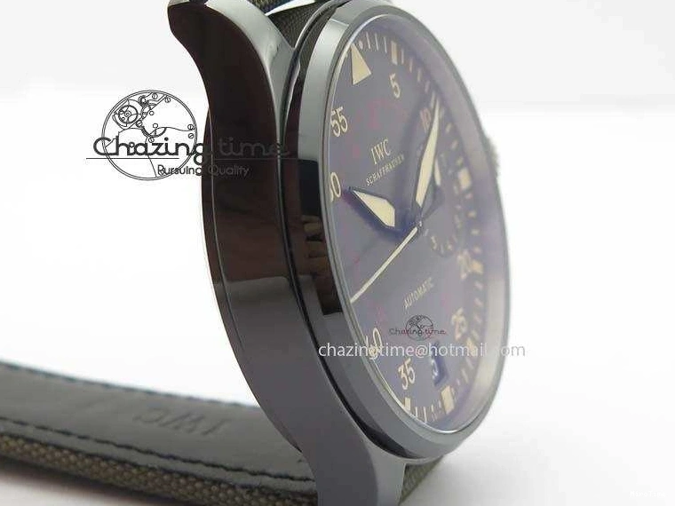 MIROTIME 0331 Chic Big Pilot Real PR IW501902 Real Ceramic ZF 1:1 Best Edition On Nylon Strap A 7275